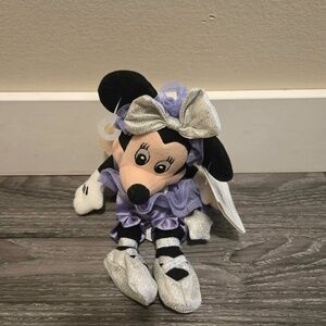 Disney Store Bean Bag Sugarplum Minnie Mouse Plush